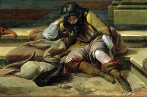 Scène de port italien, (détail)